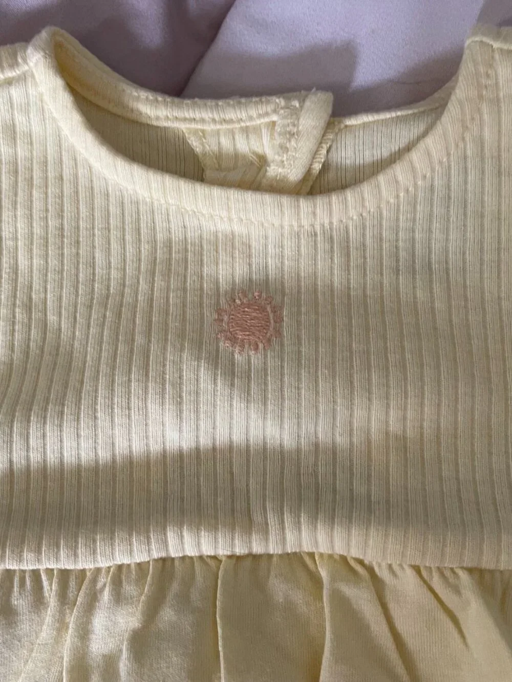 NEW Carters Baby Girl 3M 0-3 Months Little Sunshine & Seashell Bodysuit Dress